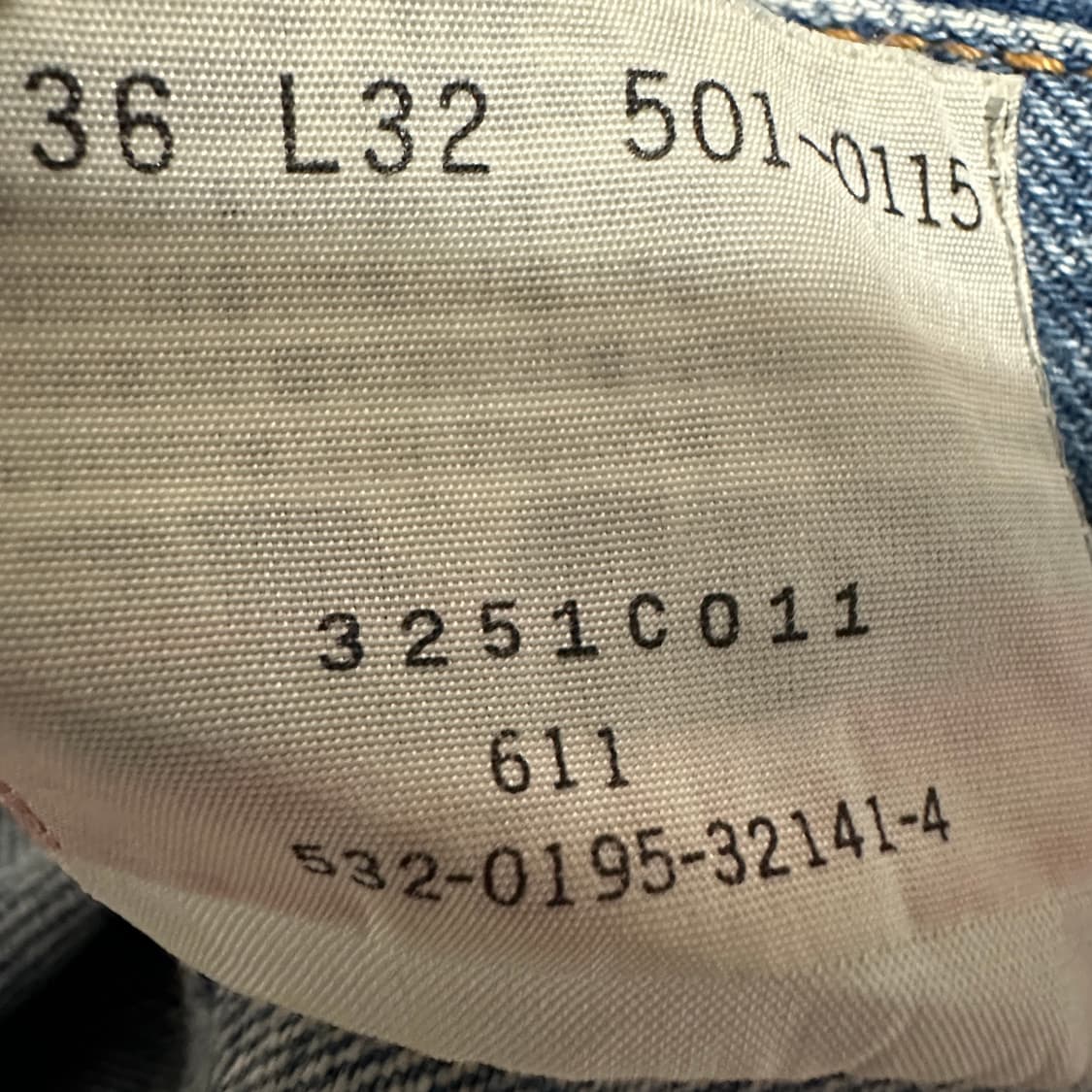 LEVI'S 501 90's usa made vintage jeans 상품이미지5