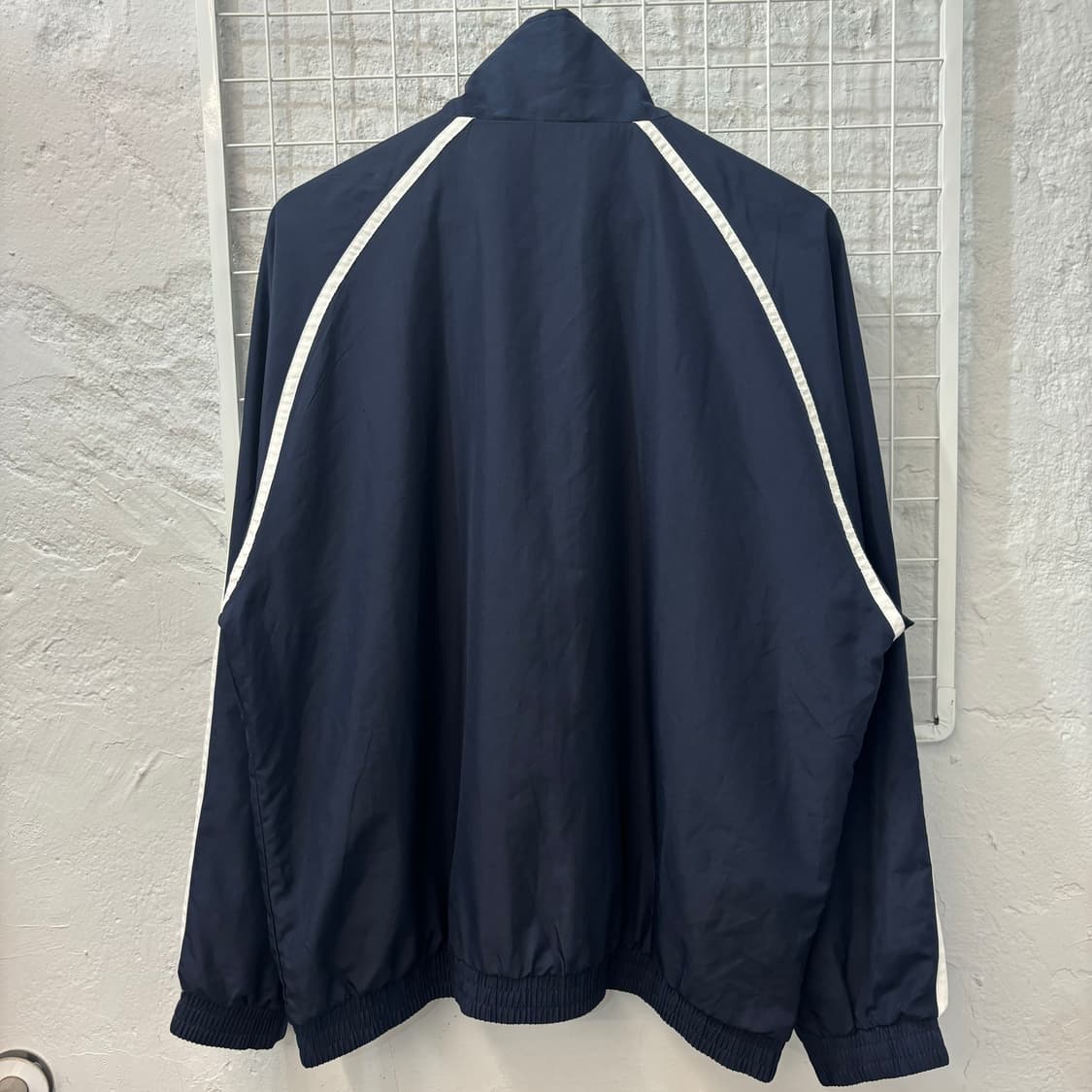 90s 아디다스 올드스쿨 네이비 바람막이 XL 상품이미지2