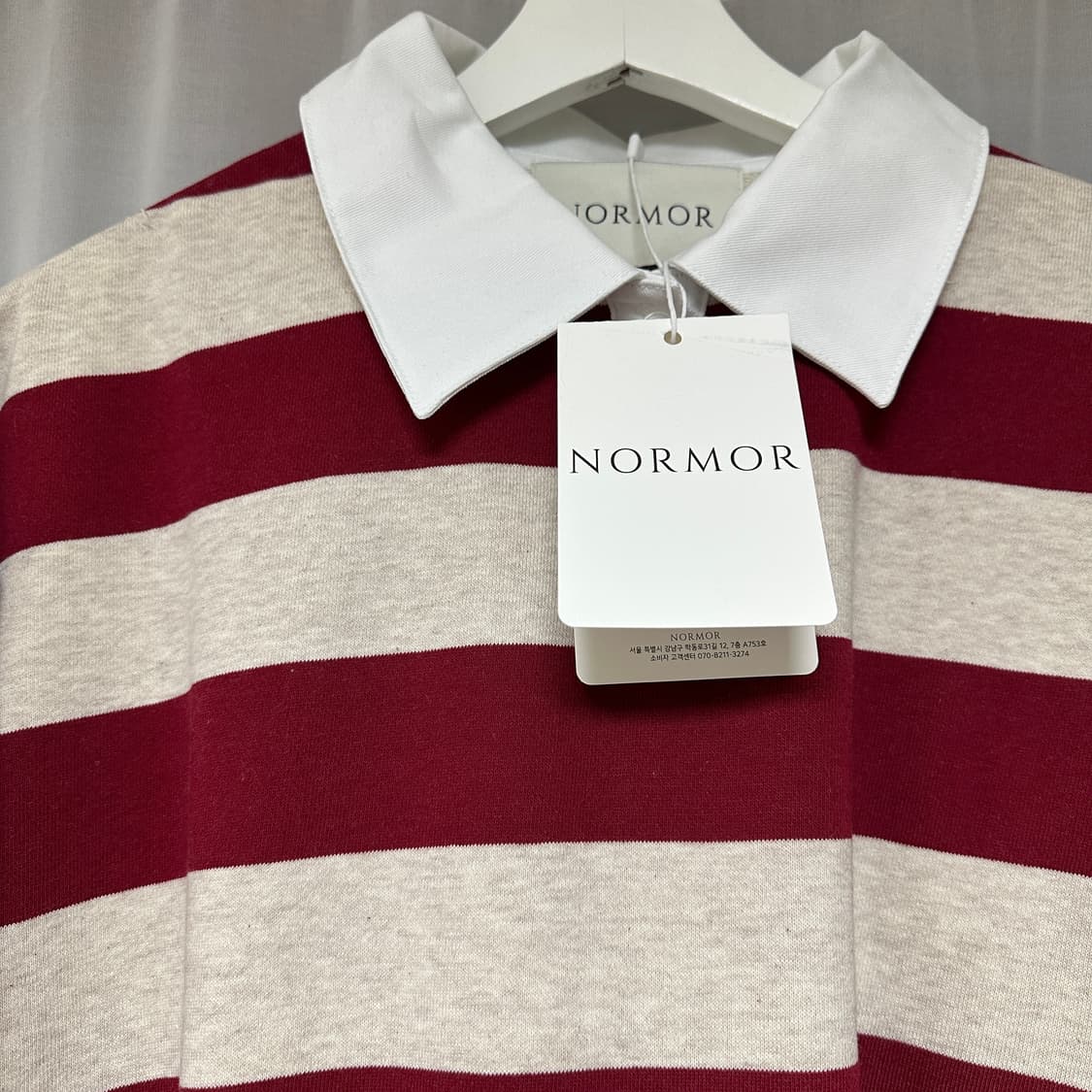 (새상품) NORMOR 럭비 셔츠 - M 상품이미지3