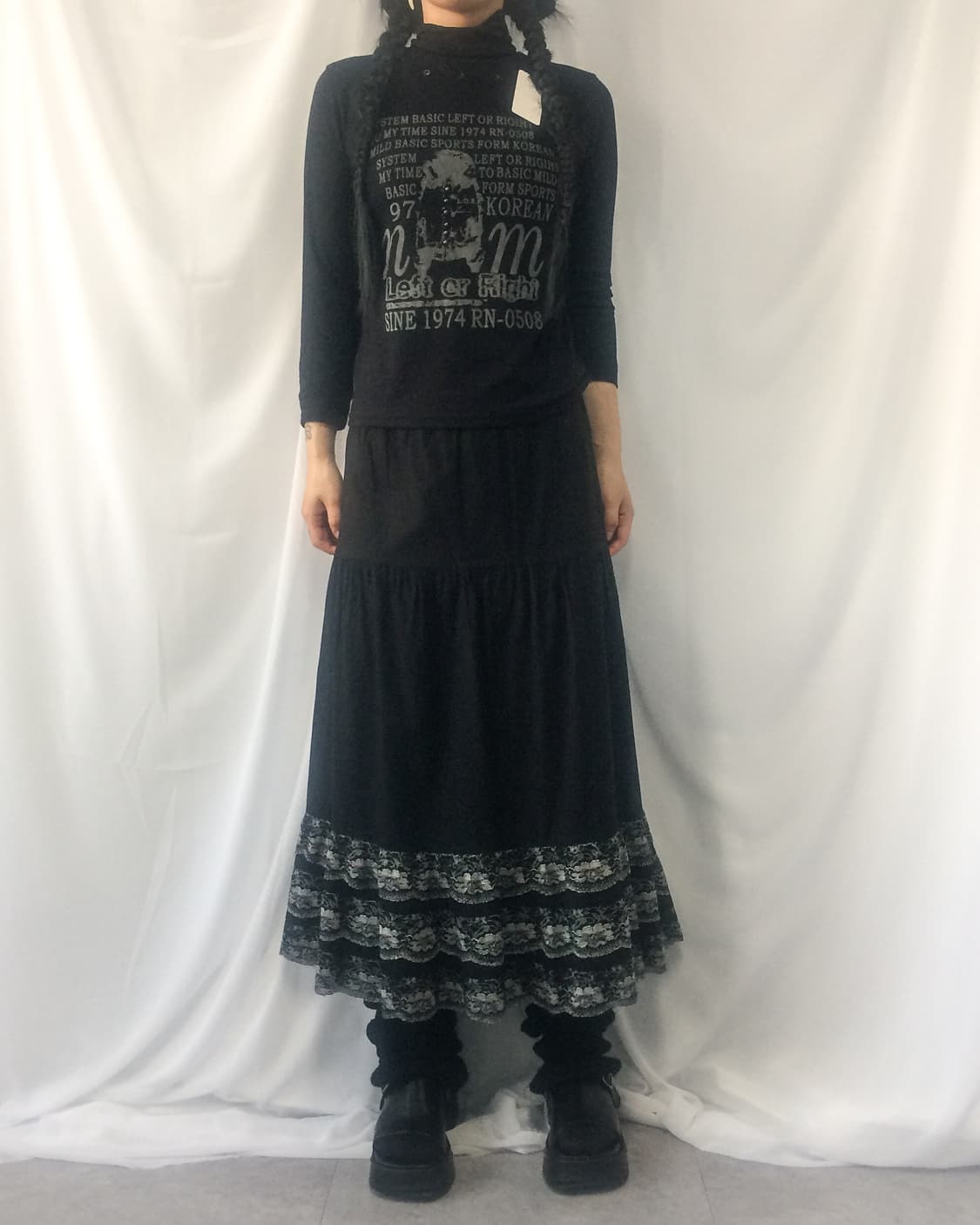 High neck eyelet point printing sleeve 상품이미지1