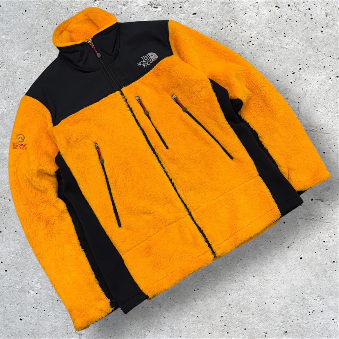 [100] 노스페이스 써밋 폴라텍 플리스 후리스 자켓 옐로우 D91 상품이미지1