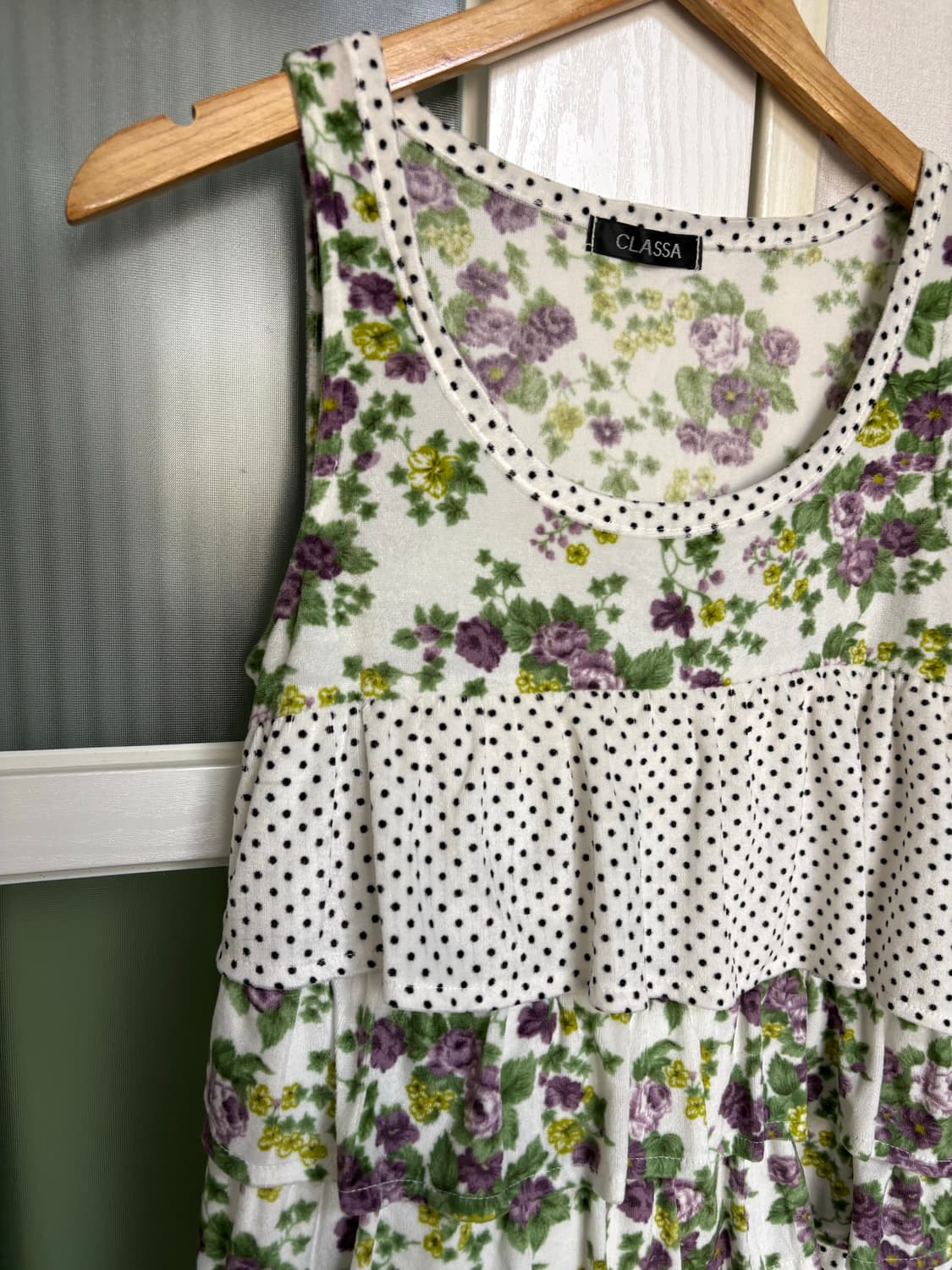 플라워 도트 캉캉 슬리브리스 상품이미지2