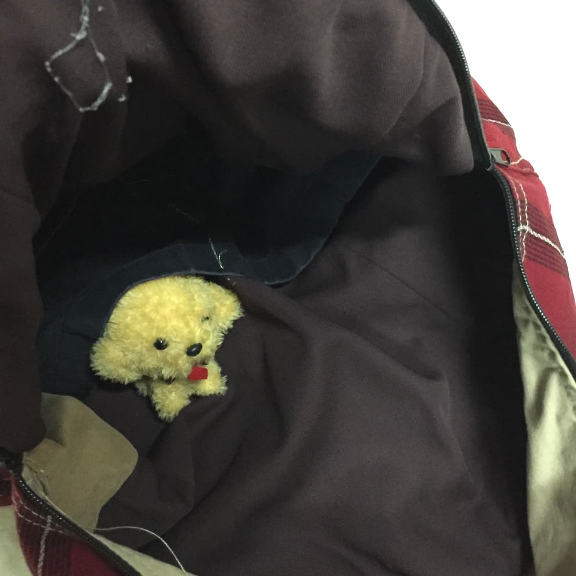 체크셔츠 커스텀 레드백팩 상품이미지6