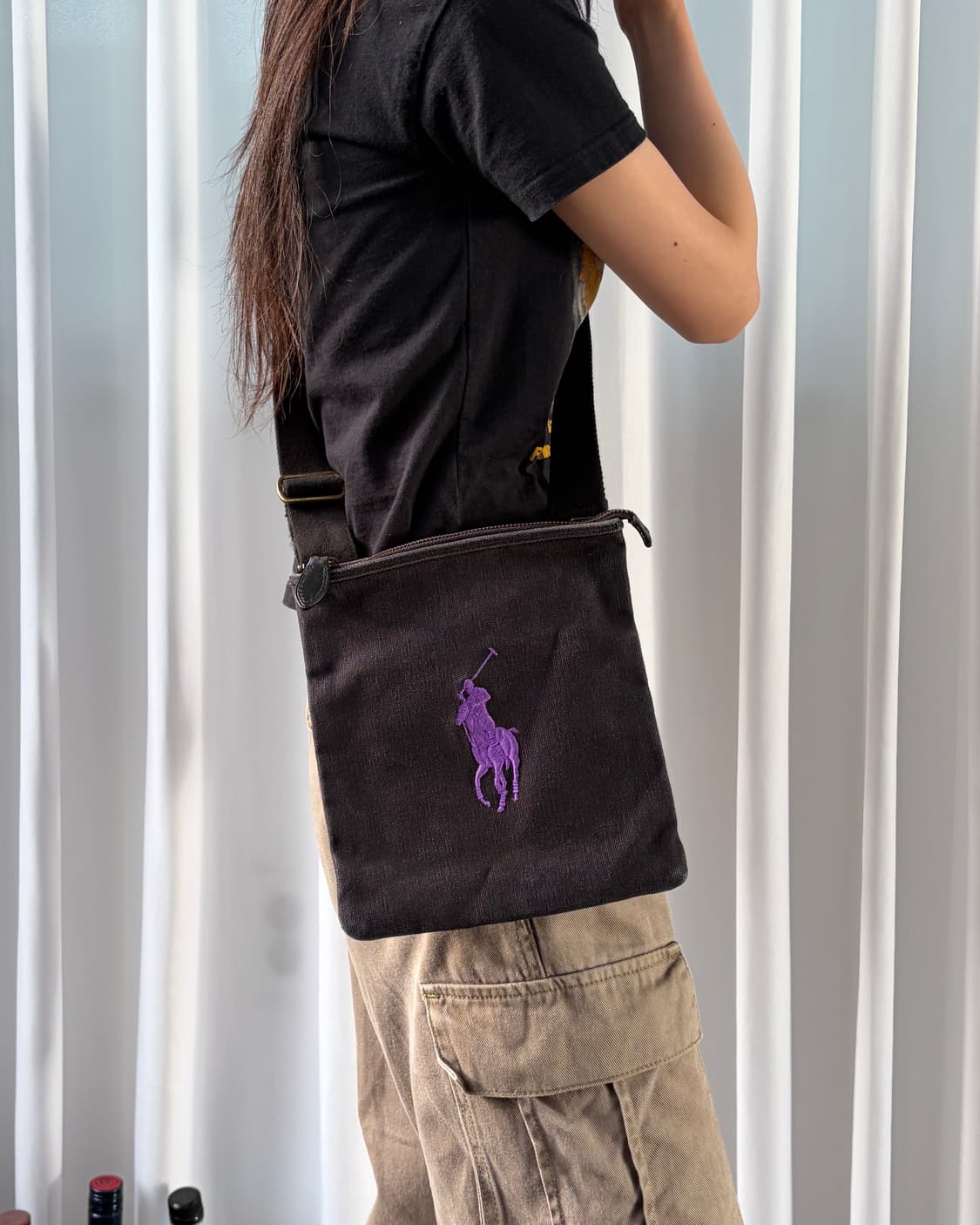 폴로 랄프로렌 빅포니 치프키프 캔버스 미니백 상품이미지3