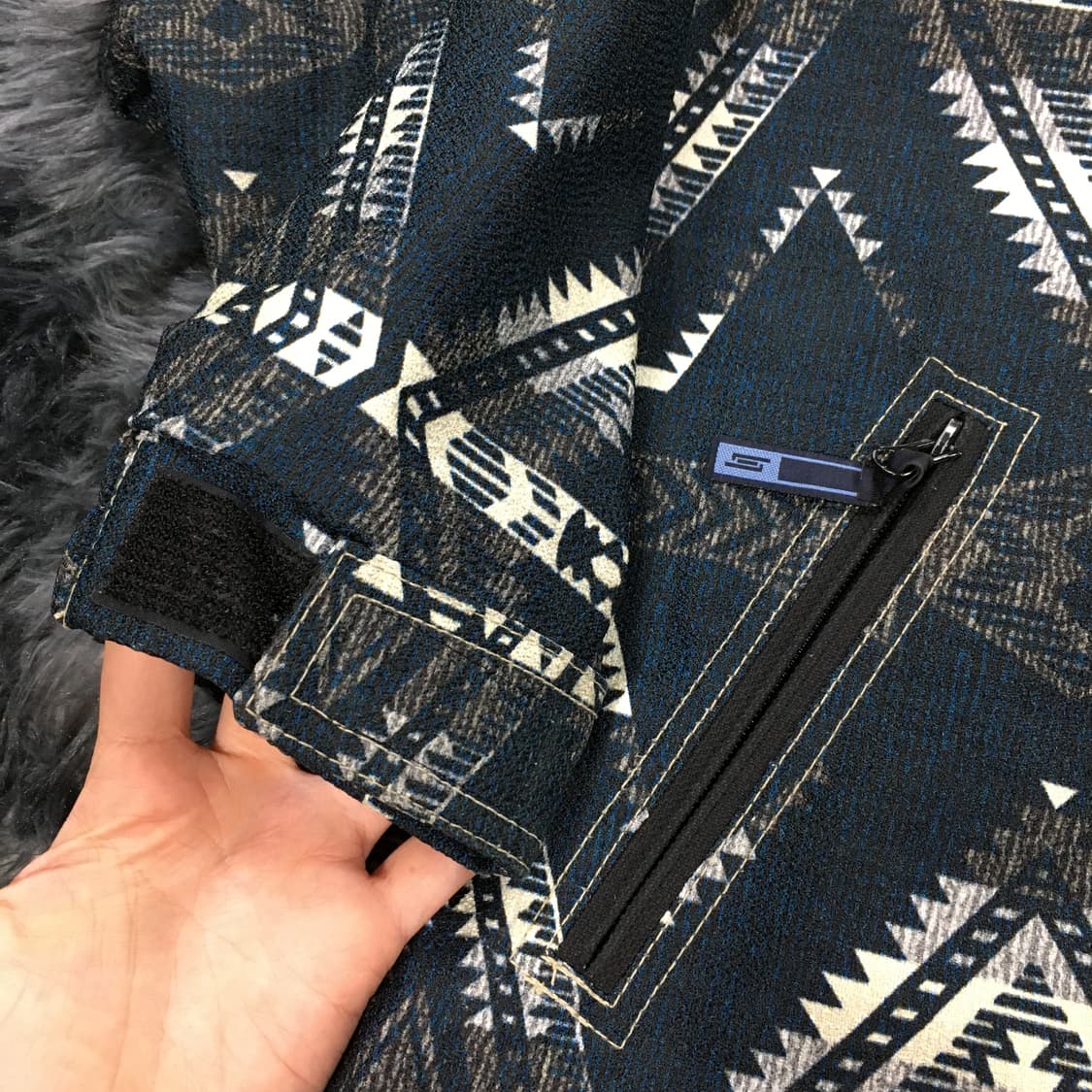 투티/0316 아식스 ESPERO 자켓 점퍼 아우터 노르딕 패턴 빈티지 상품이미지8