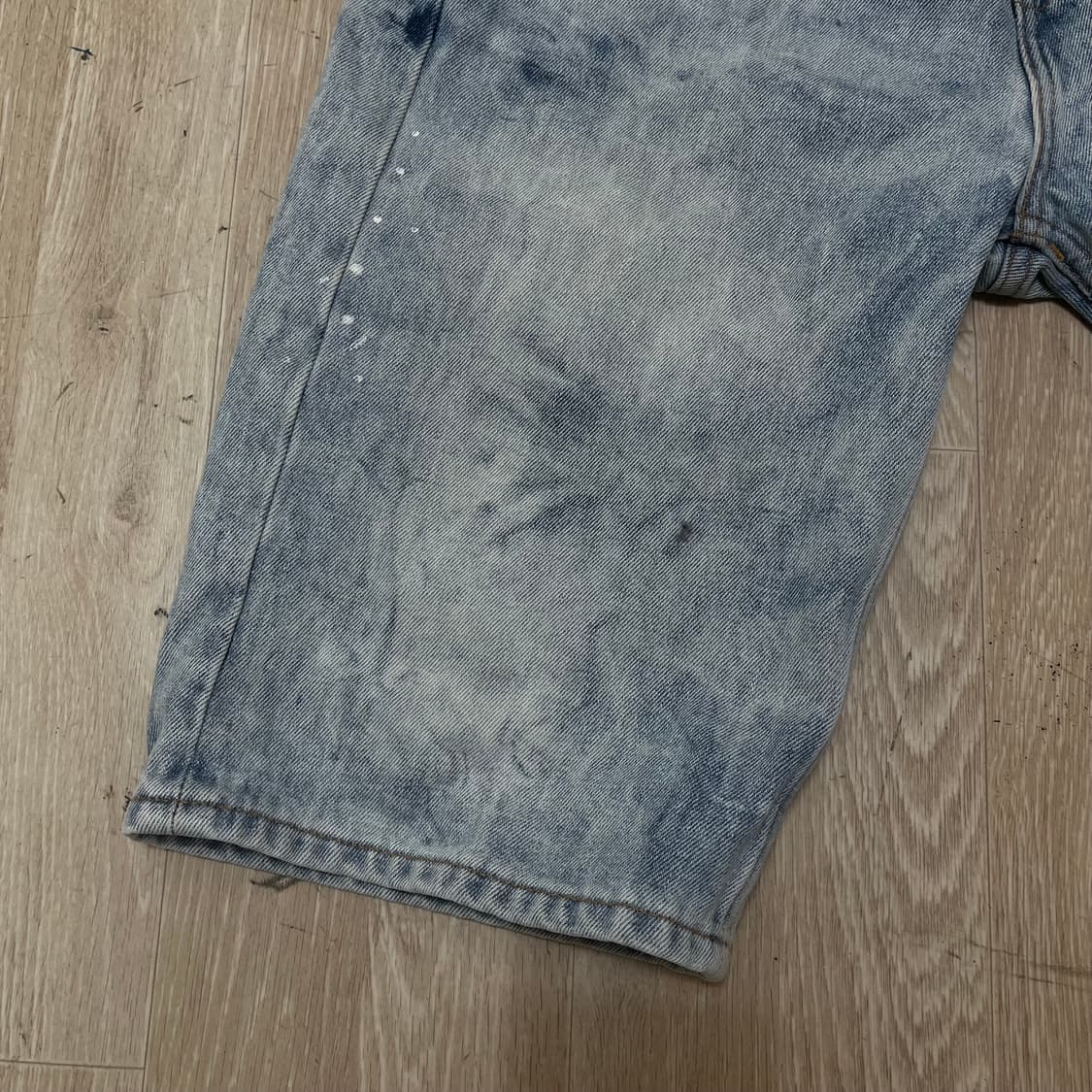 리바이스 아이스워싱 배기 데님 반바지 W30 상품이미지5
