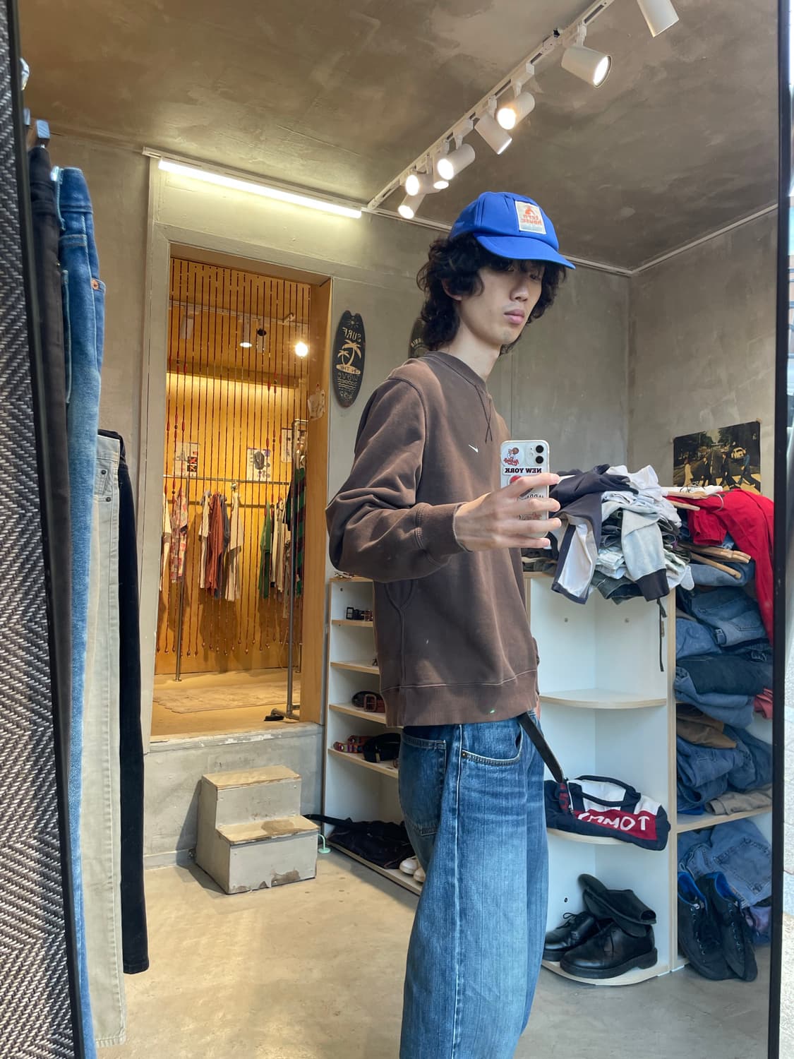 00s 올드나이키 스우시 로고 스웻 상품이미지1