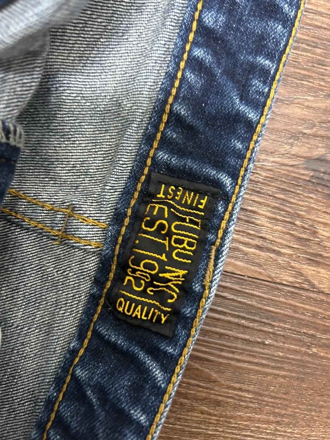 후부 남성 가죽패치 데님팬츠 38사이즈  상품이미지7