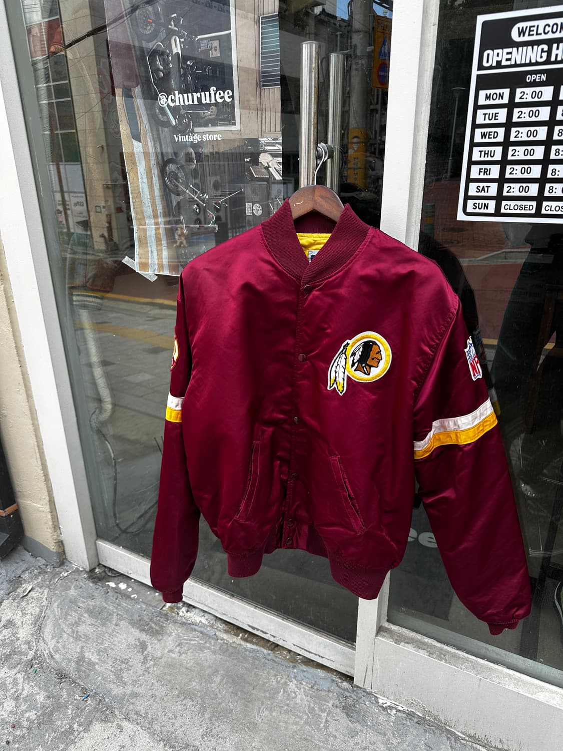 90s Starter NFL Washington Redskins 새틴 봄 상품이미지1