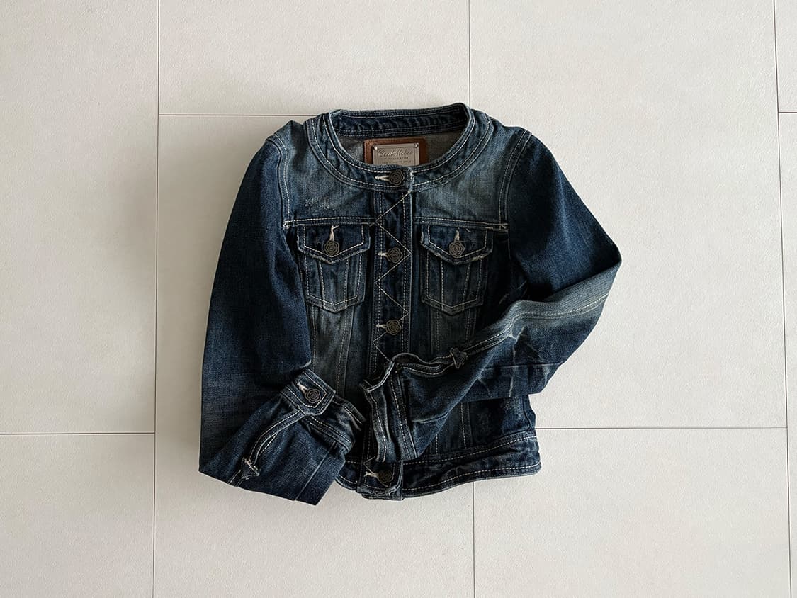 rose button denim jacket 상품이미지7