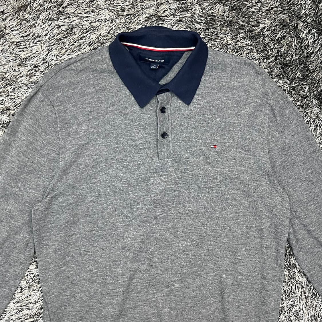 한섬 타미힐피거 남성 울 카라 긴팔 티셔츠 (L) 상품이미지2