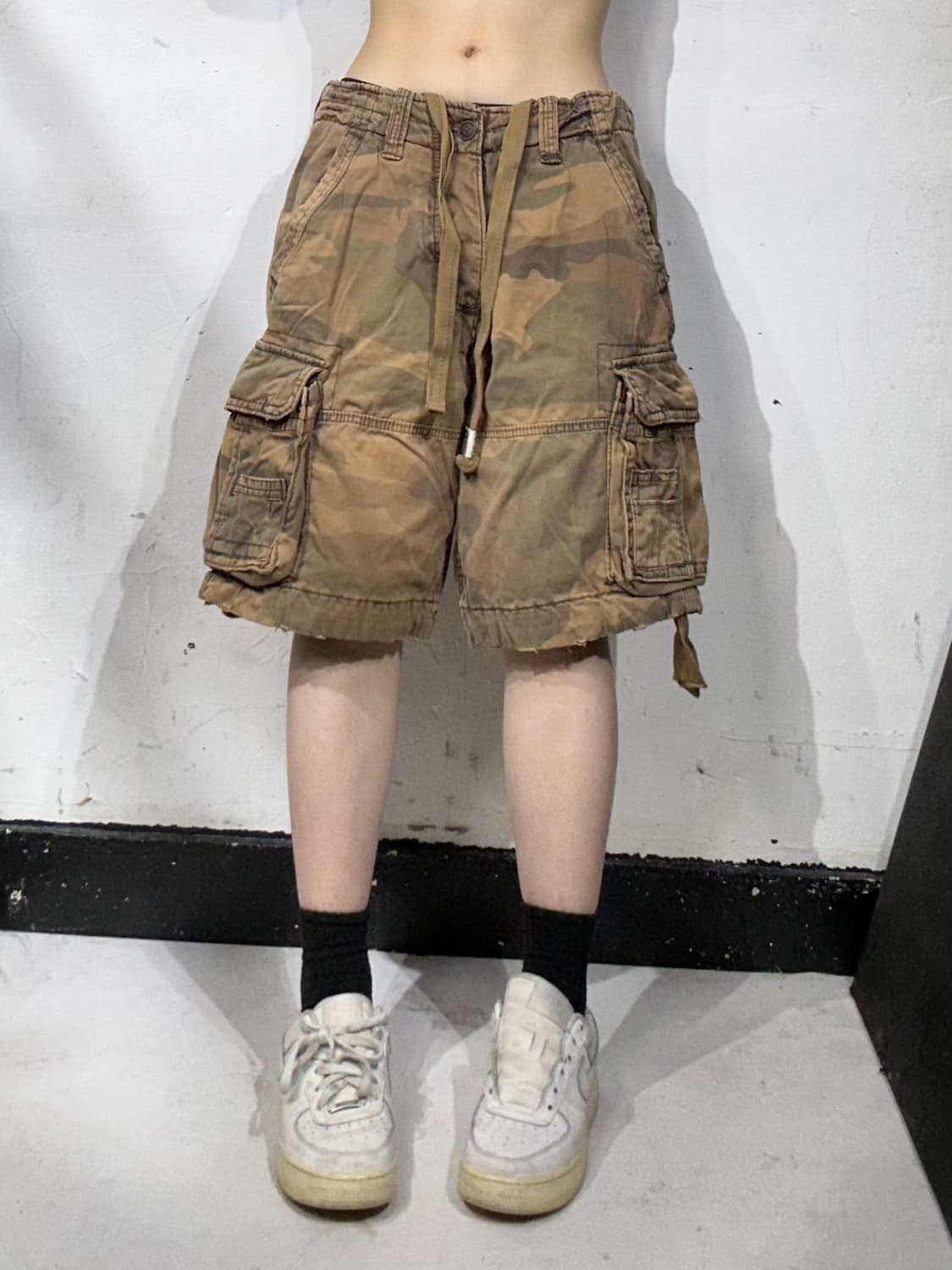 아베크롬비 베이지 워싱 밀리터리 버뮤다 카고 팬츠 반바지 30 상품이미지2