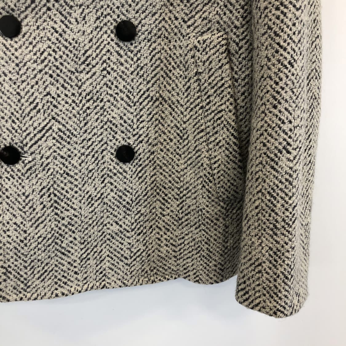 3.1 필립림 (국내판) 헤링본 울 피코트 91-79-165 상품이미지3