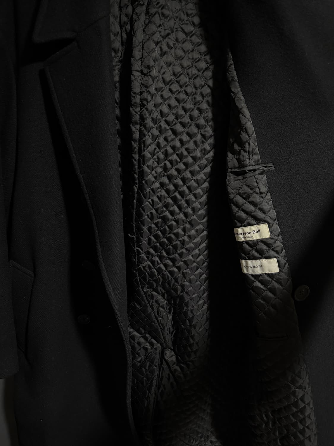 앤더슨벨 누빔 더블 코트 상품이미지3