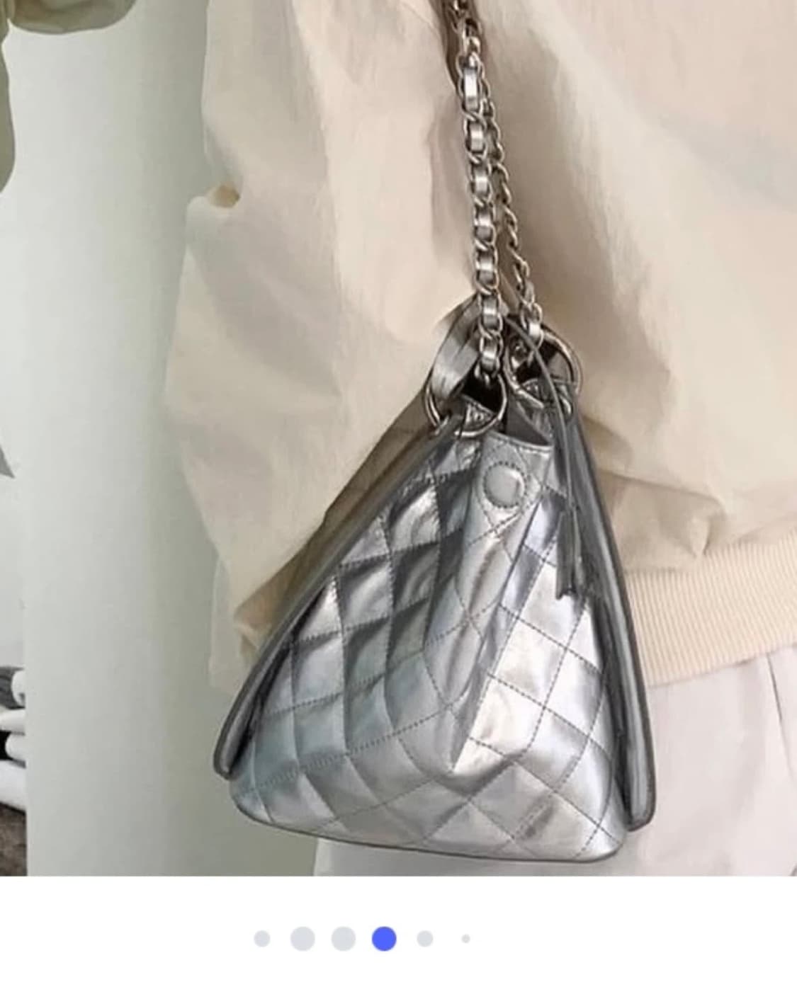 아더앤드 퀄팅백 체인백 실버 상품이미지2