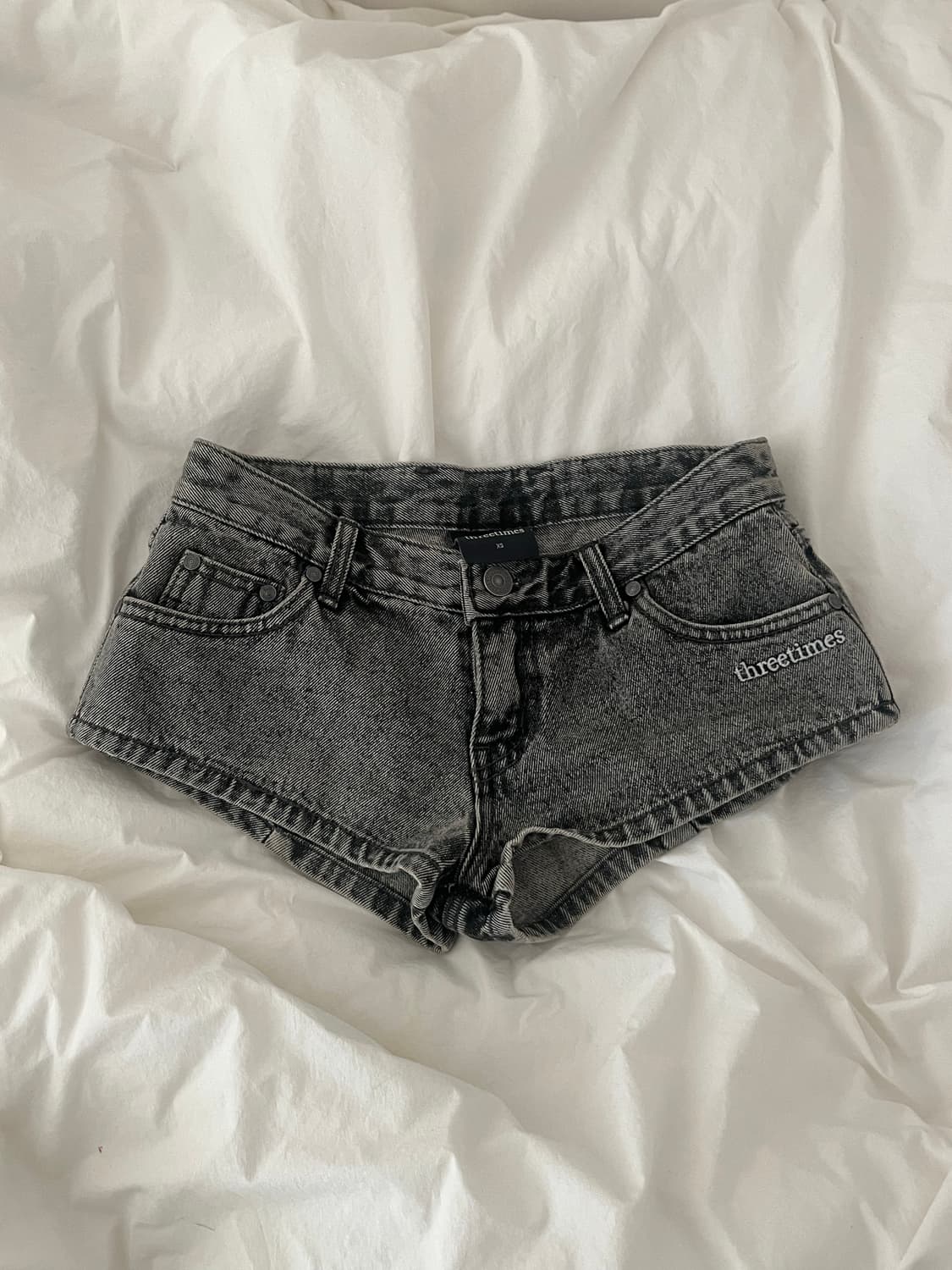 treetimes 쓰리타임즈 렉시 데님 쇼츠 상품이미지1