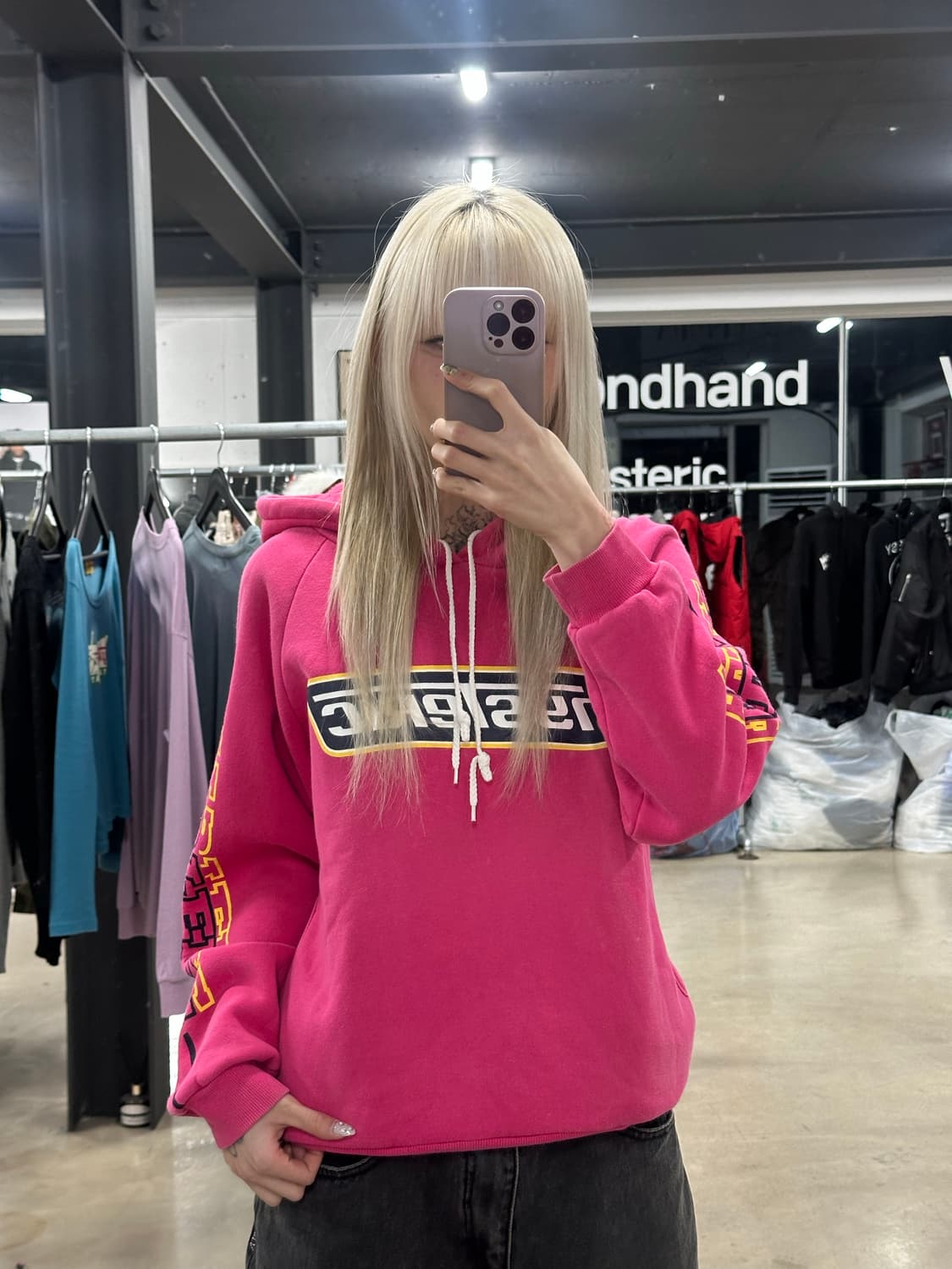 히스테릭글래머 로고 후드티 상품이미지2