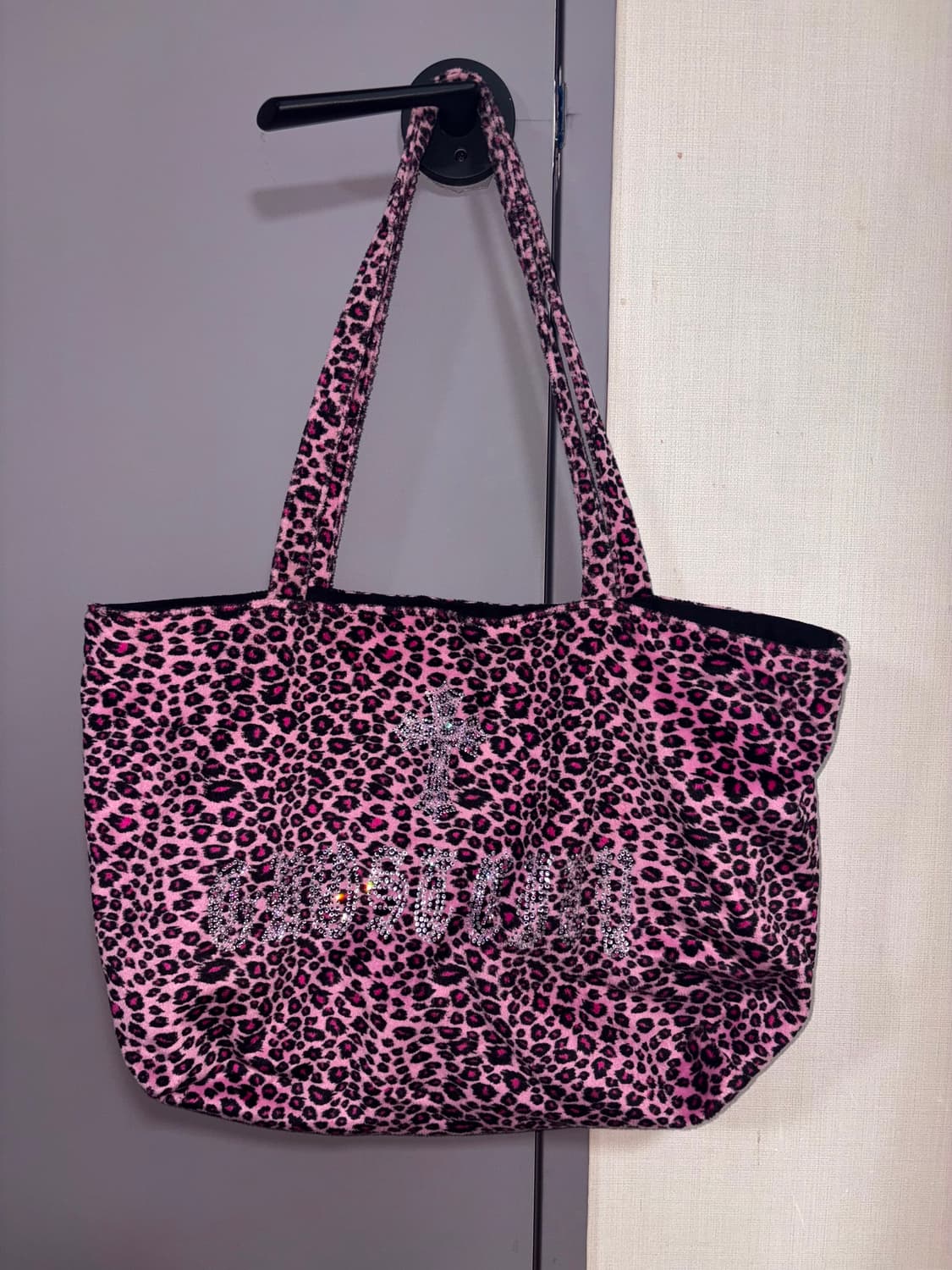 고스트시티 핑크 레오파드 숄더백 상품이미지1