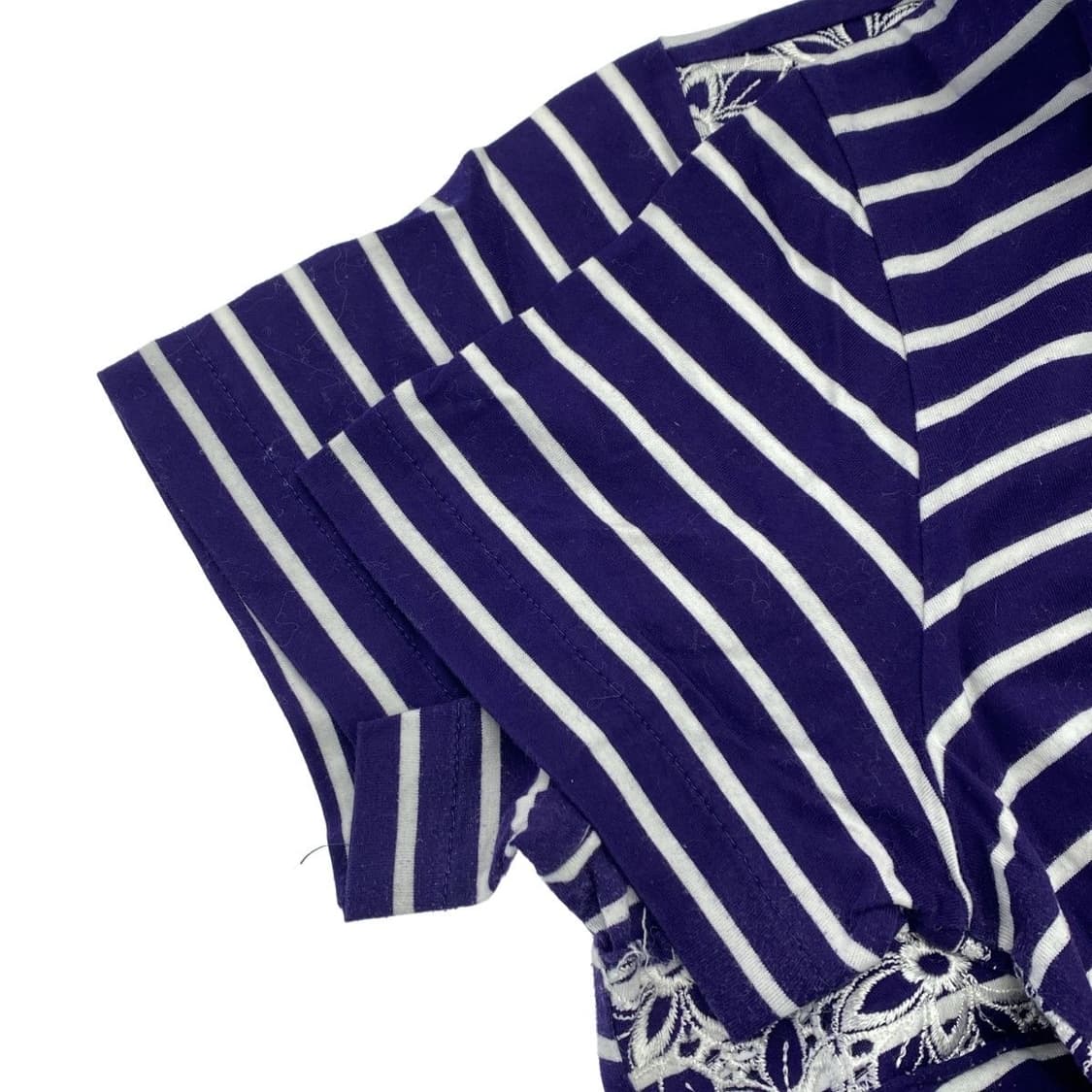 OS)tricot COMME des GARÇONS 래이스 스트라이 티셔츠 상품이미지3