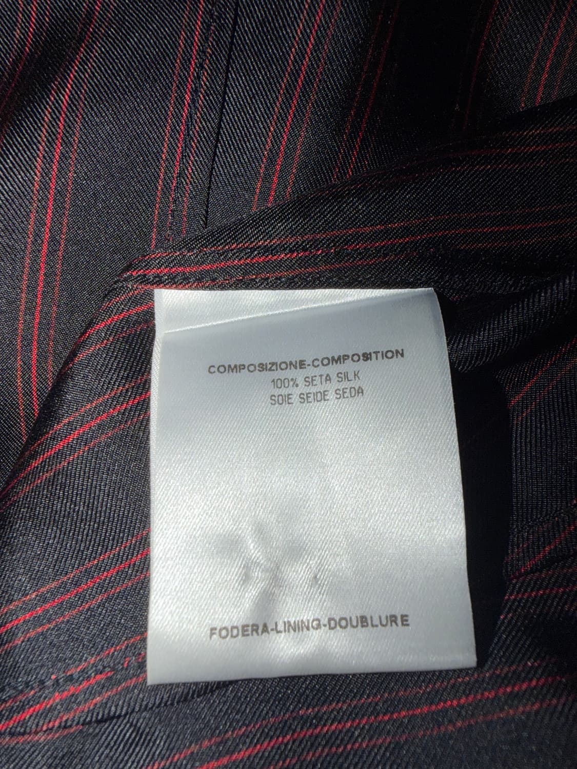 구찌 2006ss 프리다 지아니니 세타실크 레드 스트라이프 셔츠 상품이미지7