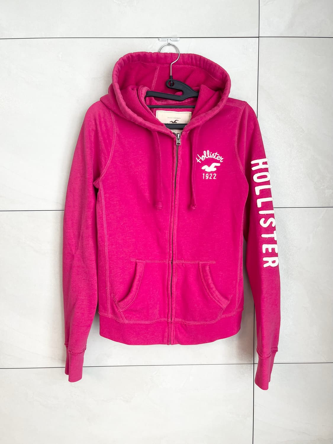 홀리스터 딱붙핏 후드집업 핑크 [S] 상품이미지2