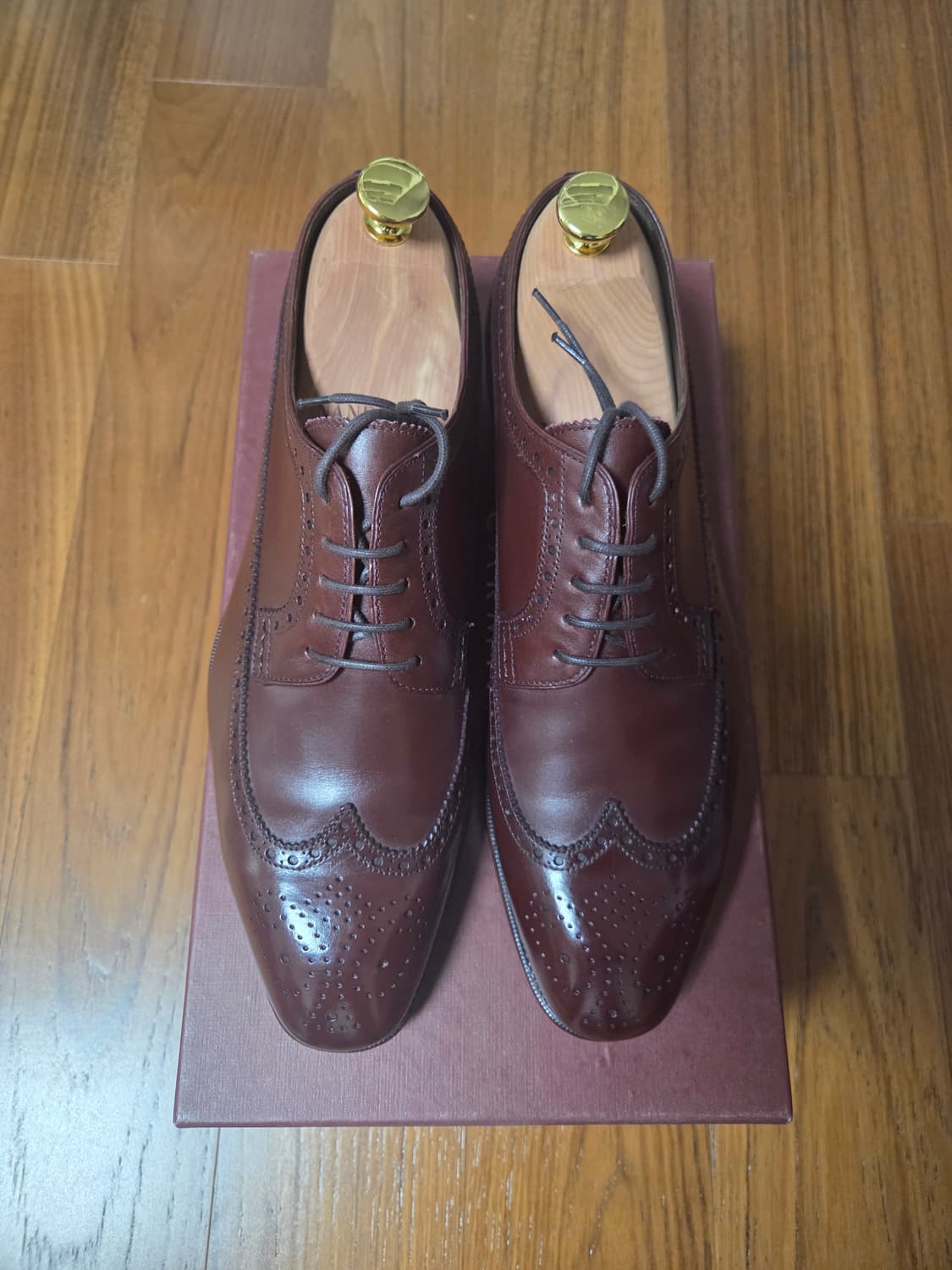 Carmina 버건디 윙팁 브로그 상품이미지2