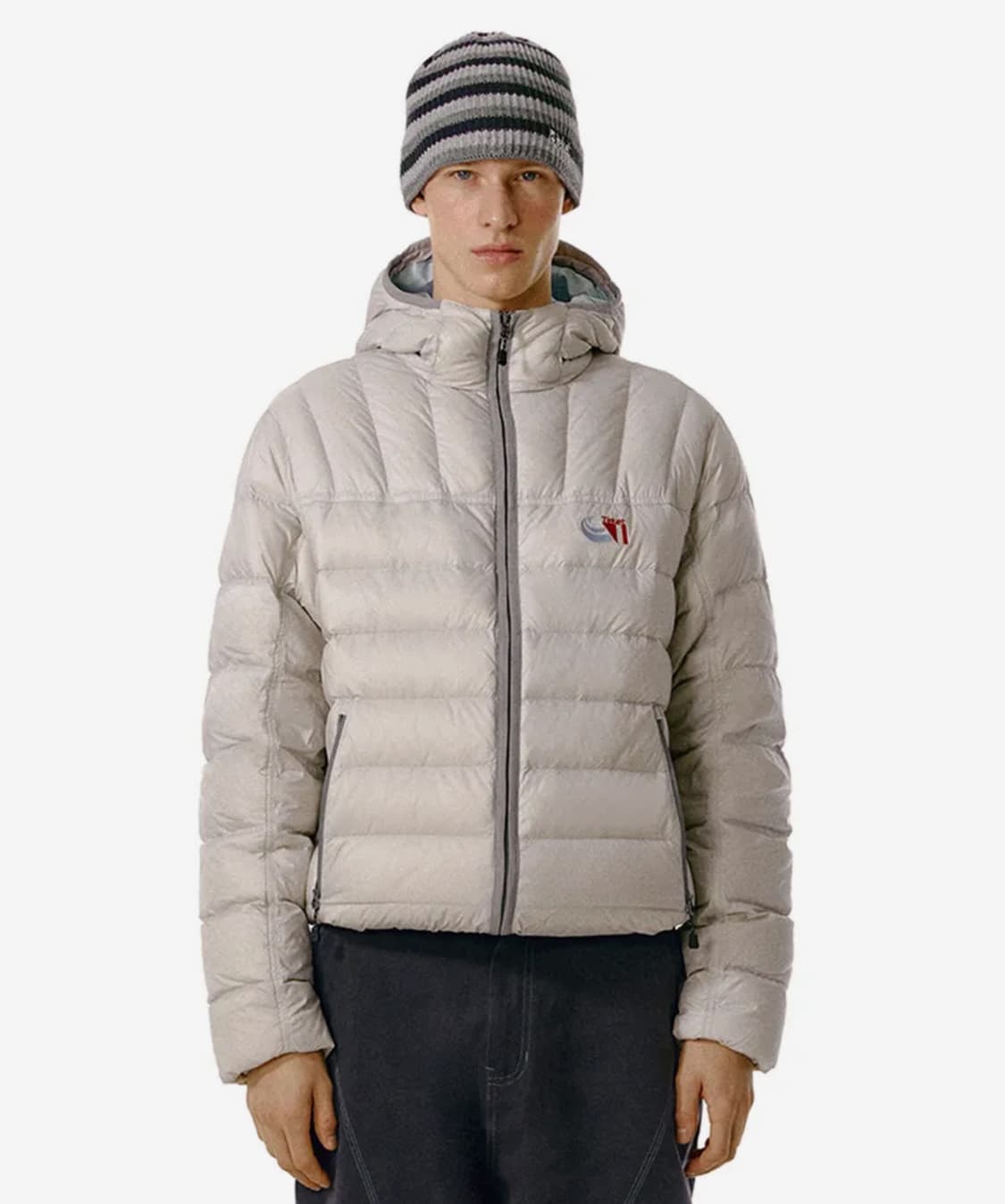 테켓 Lightweight Down Jacket Light Gray 상품이미지1