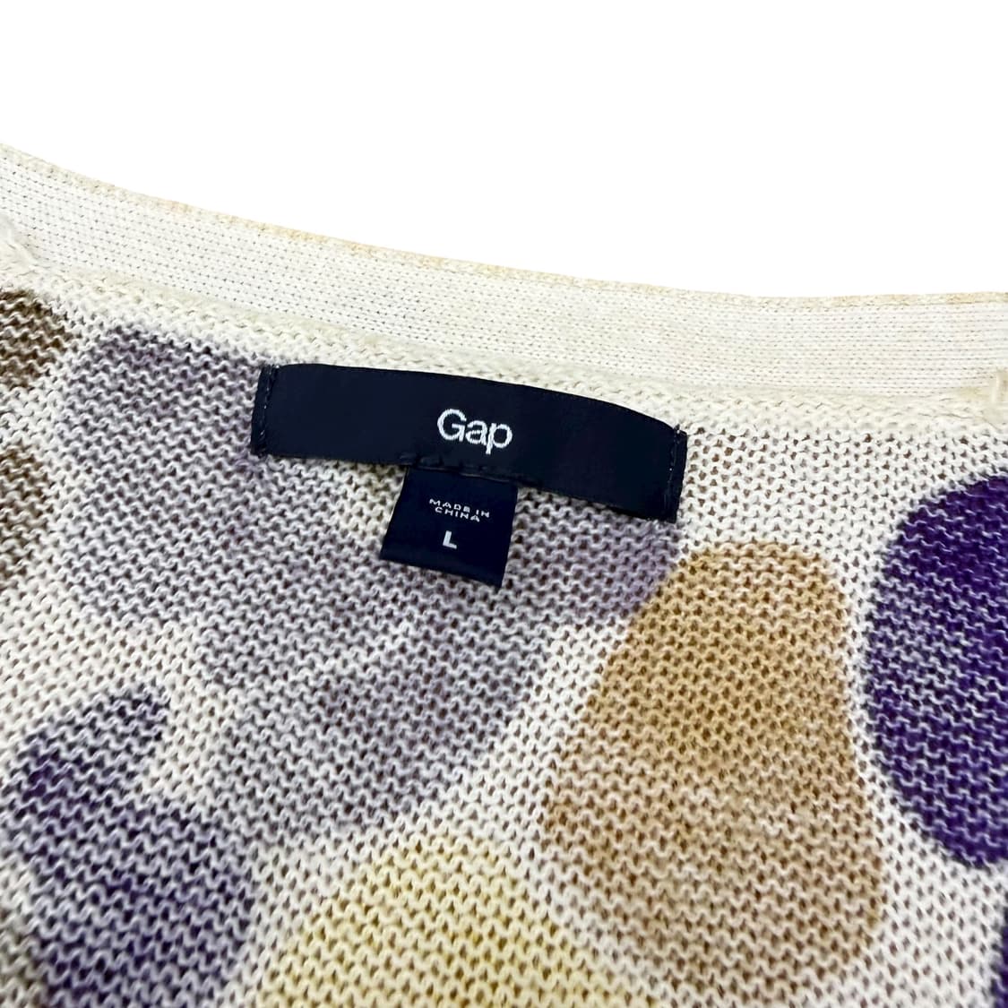 갭 플라워 노랑 보라 니트 가디건 상품이미지5