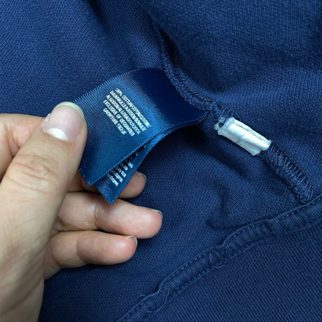 폴로 랄프로렌 네이비 빅포니 후드 집업 키즈 M(10–12) 상품이미지4