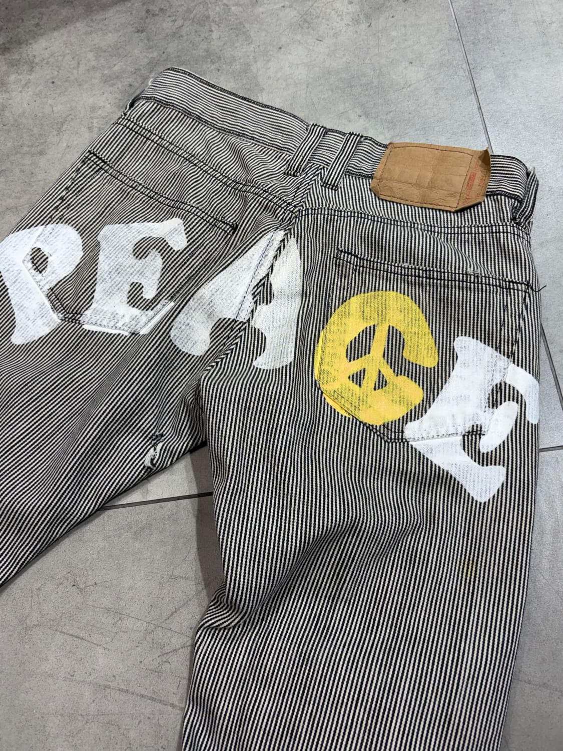 일본빈티지 peace 데님 팬츠 상품이미지8