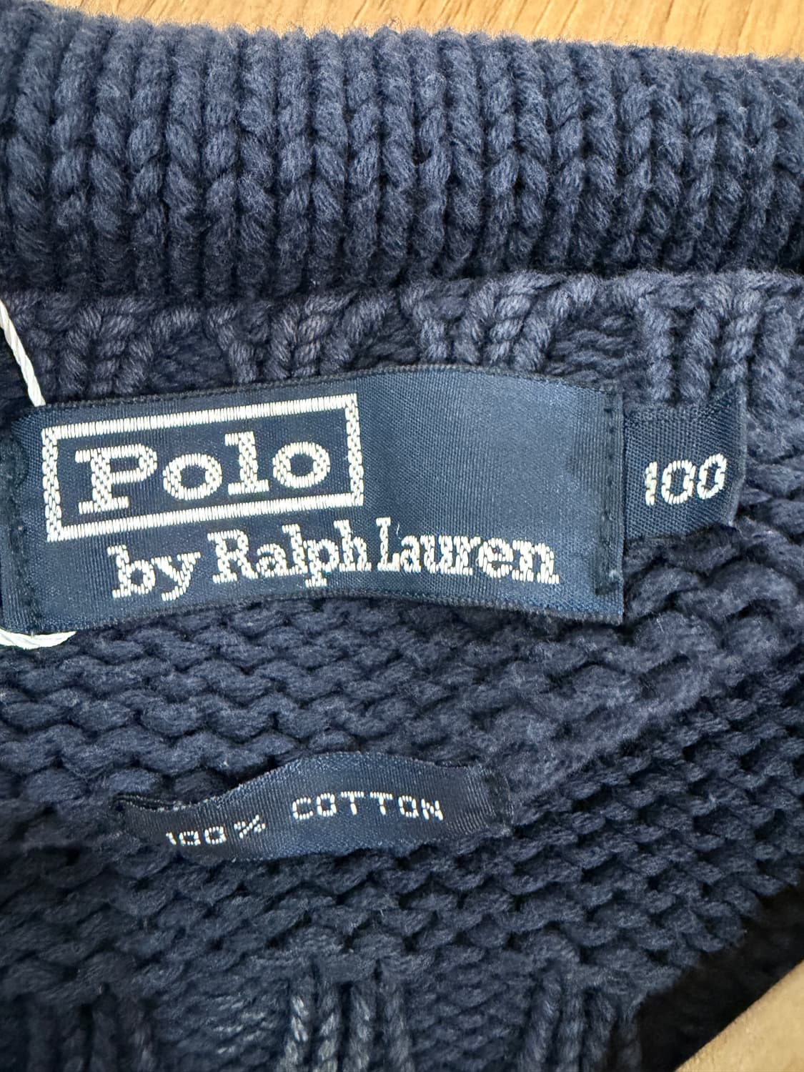90's 폴로 랄프로렌 P 로고 레터맨 니트 스웨터 상품이미지5