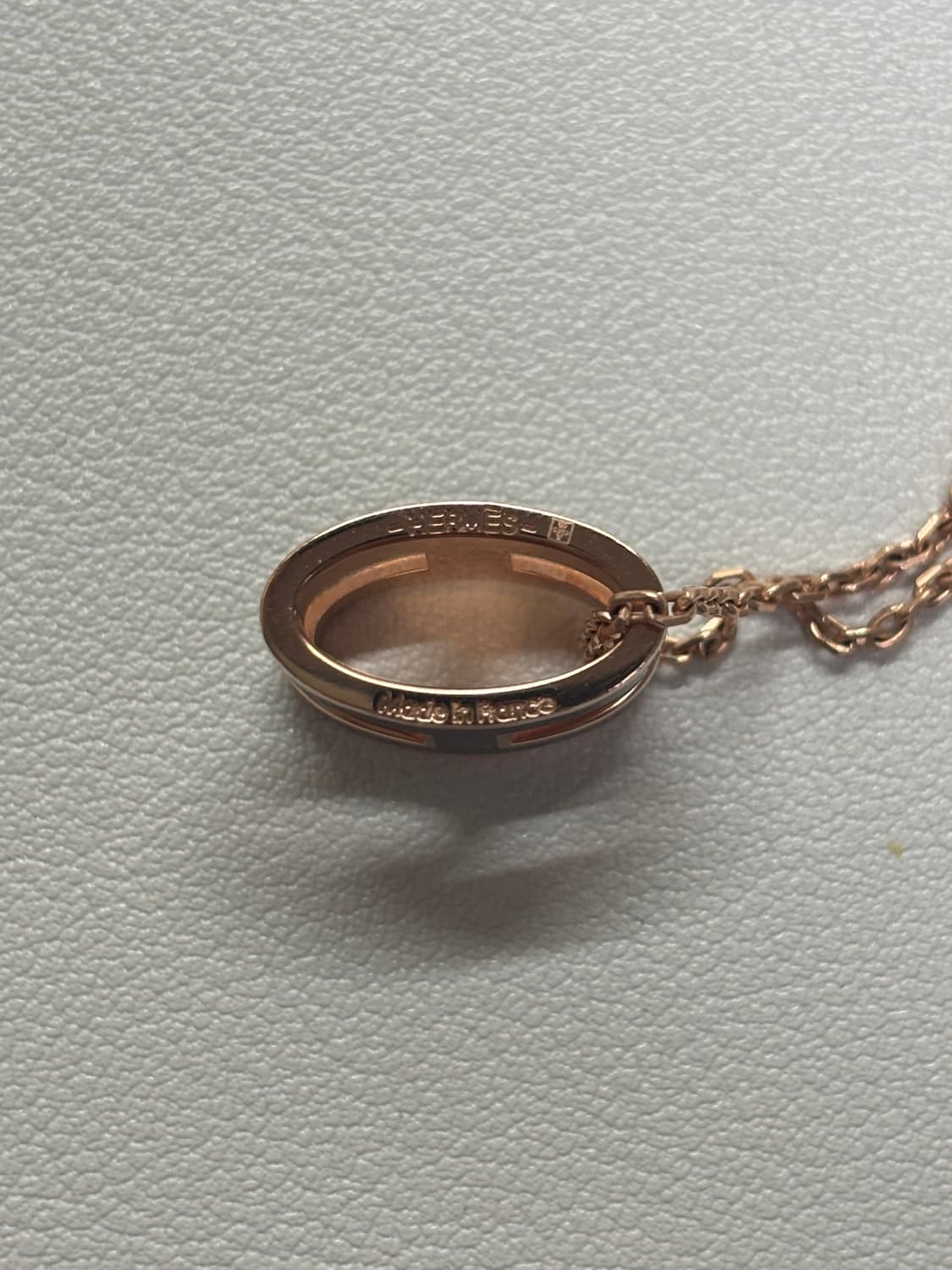 에르메스 팝아슈 목걸이 블랙 로즈골드 상품이미지4