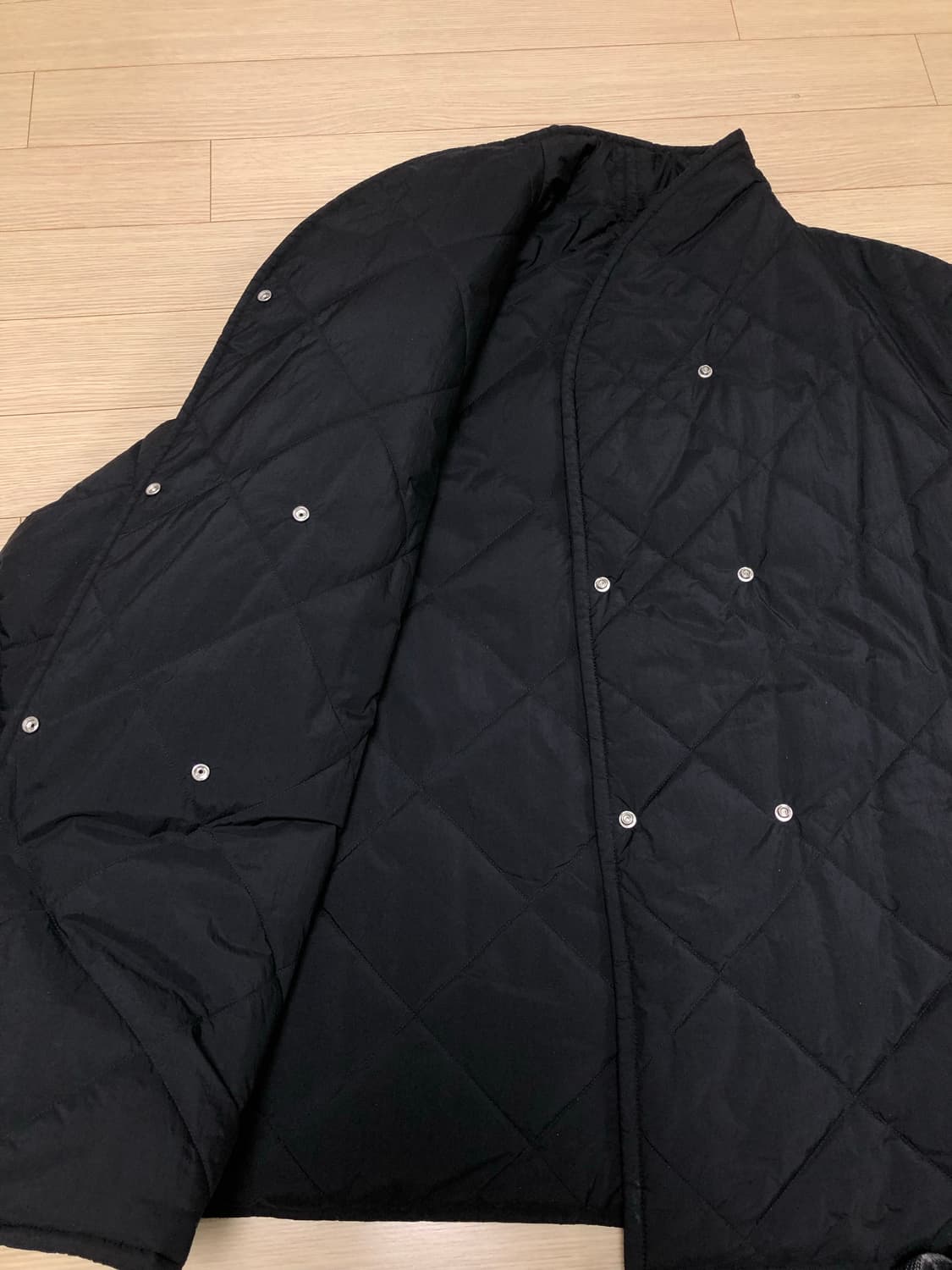 L 아르켓 퀼팅 버튼 패딩 자켓 블랙 상품이미지5