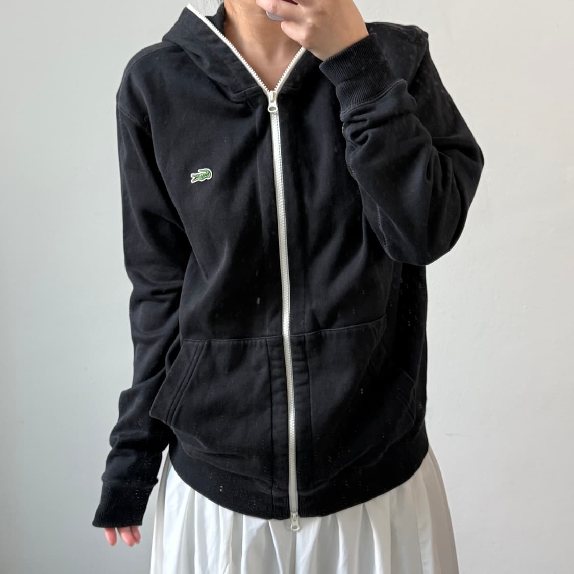 [XL] 라코스테 라이브 블랙 후드집업 상품이미지1