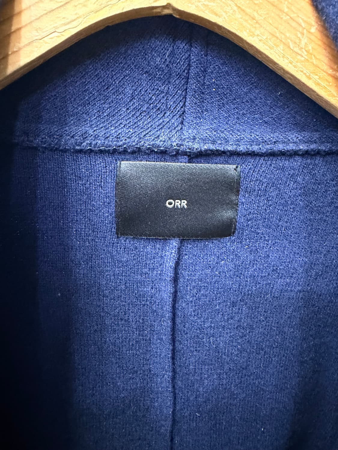 새제품) ORR 오르 네이비 캐시미어 로브 코트 S 상품이미지7