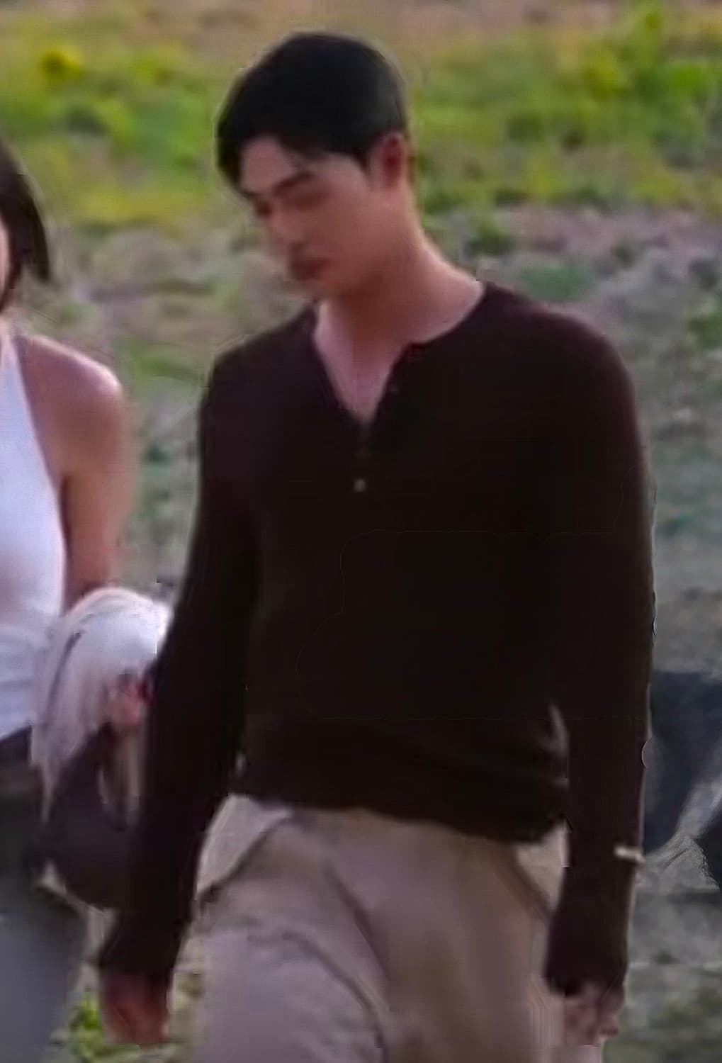 렉토 자카드 헨리넥니트 브라운 (M)  상품이미지7