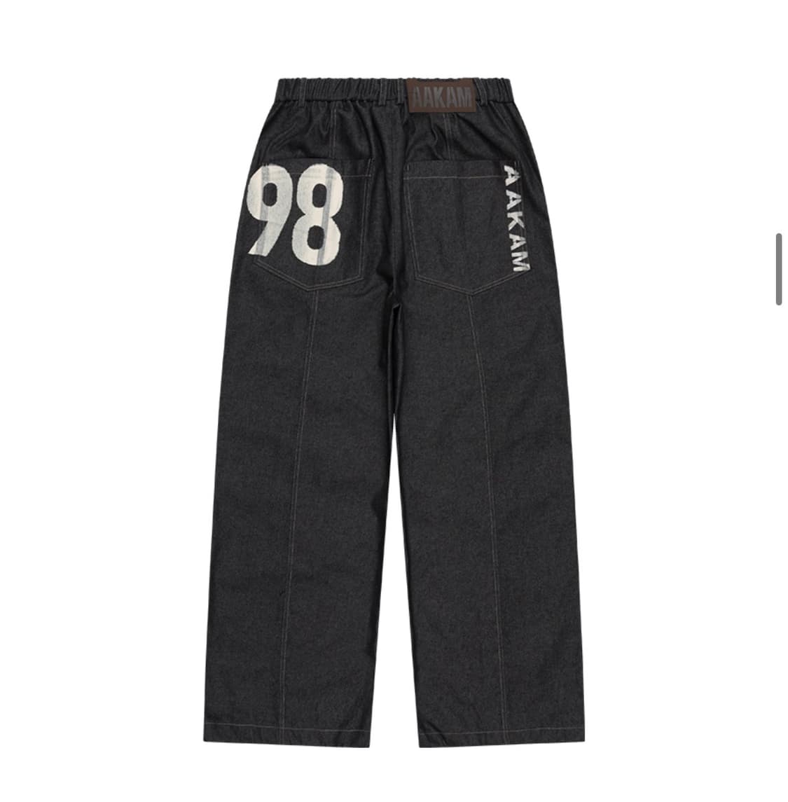 아캄 데님 팬츠 98 Printed Knee Pin-tuck Denim 상품이미지2