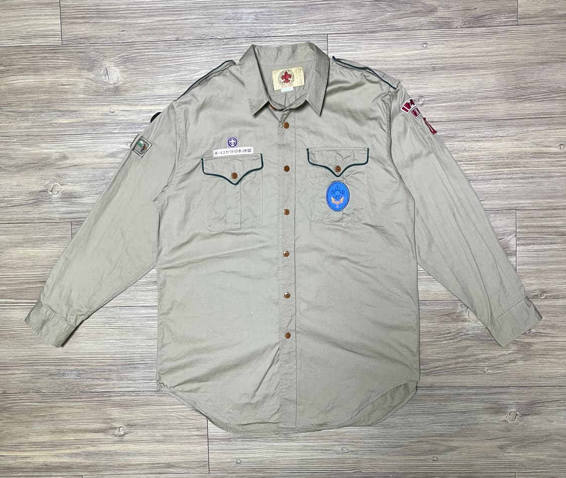 폴로랄프로렌 보이스카웃 재팬 와펜 패치 셔츠 상품이미지1