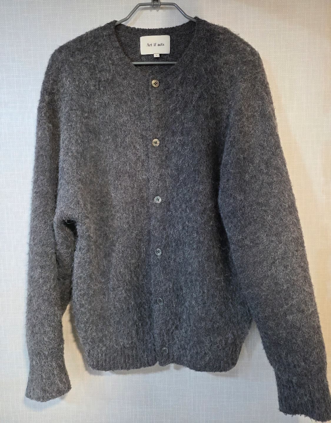 아트이프액츠 모헤어 가디건 차콜 L 상품이미지1