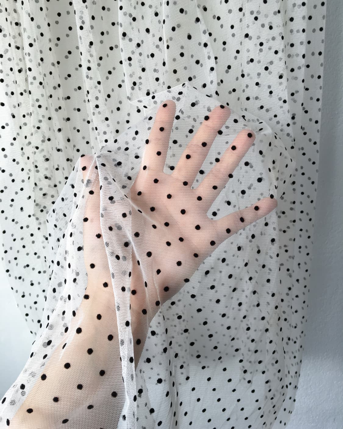 Dot pattern see through layered skirt 상품이미지3