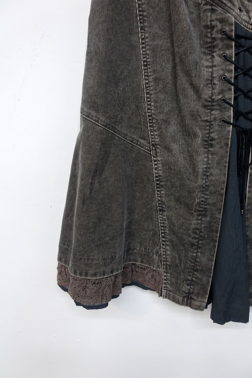  VISTA FIORE 코듀로이 레이스업 스커트 상품이미지8