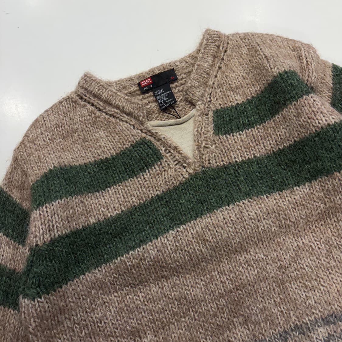 [M] DIESEL 디젤 스트라이프 니트 스웨터 B913 상품이미지3