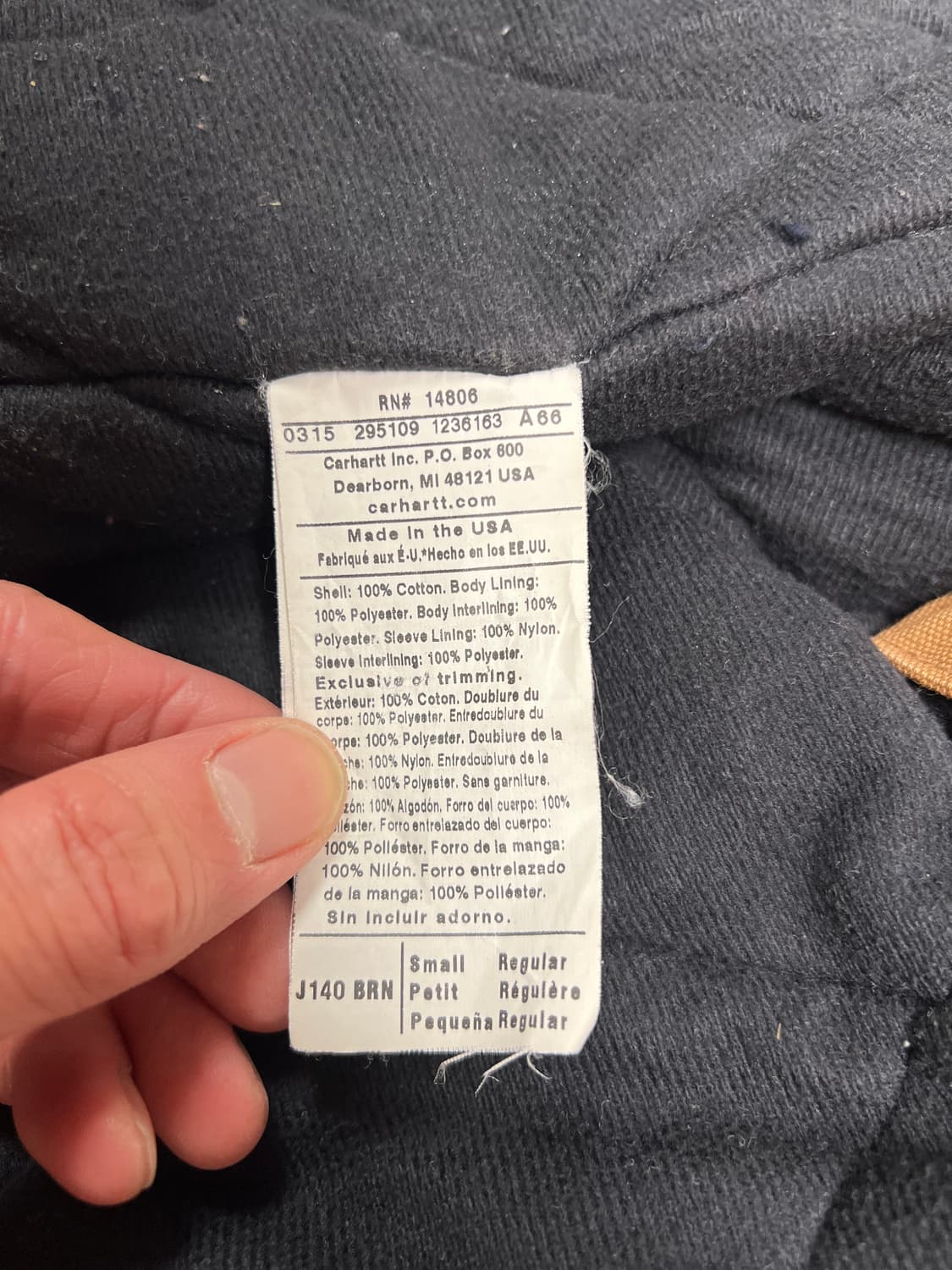 [S] Carhartt 칼하트 빈티지 덕액티브 워크자켓 J140 상품이미지7