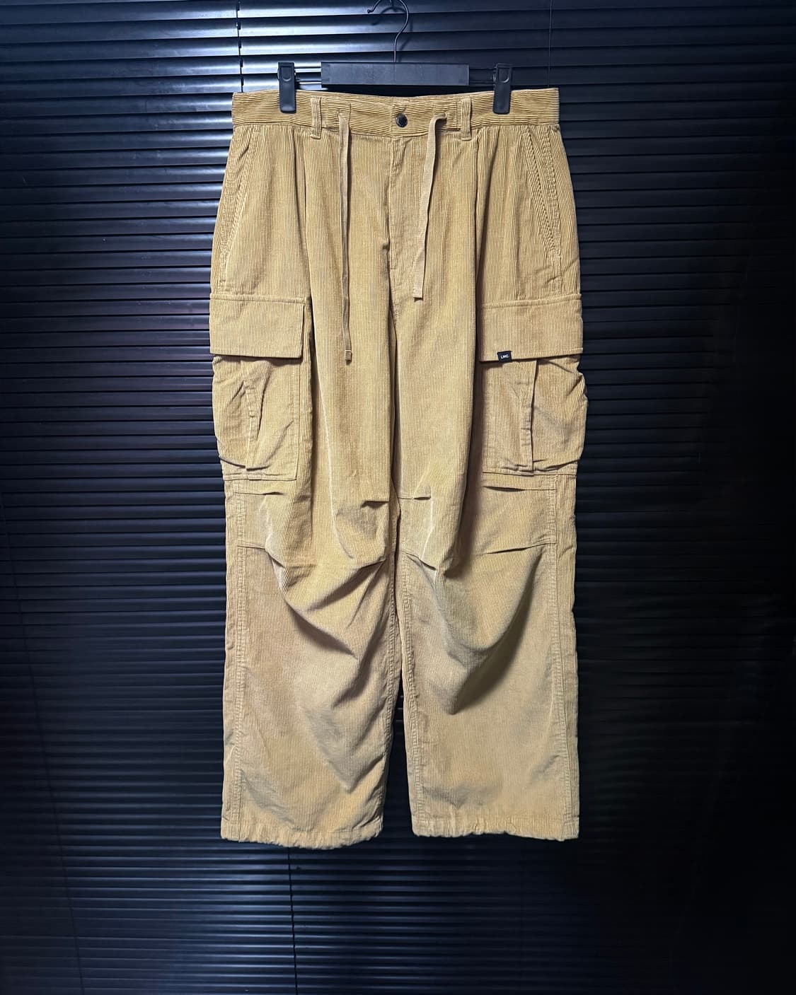 LMC 엘엠씨 베이지 골덴 코듀로이 파라슈트 와이드 카고 팬츠 31 M  상품이미지1