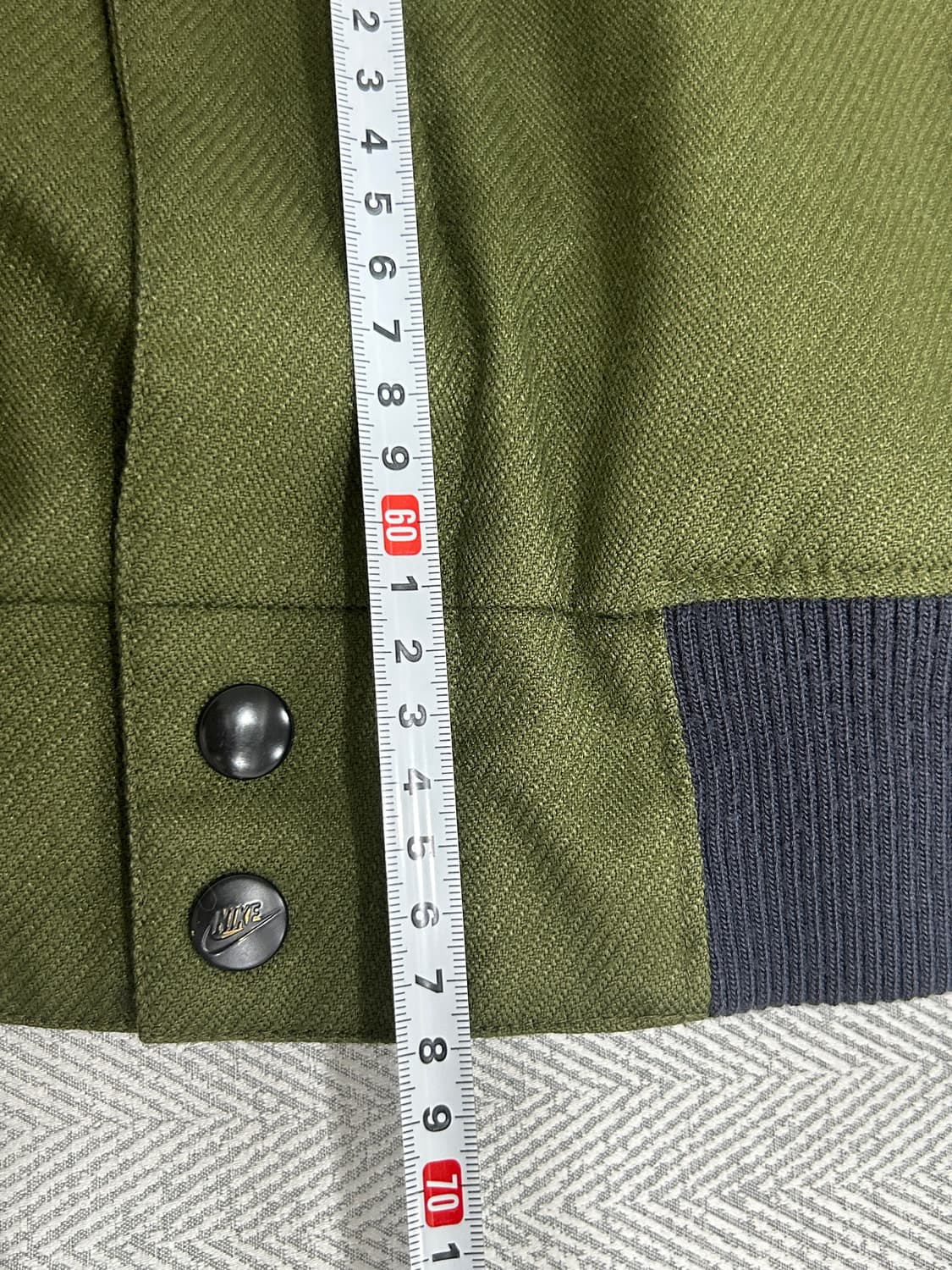 나이키 카키 누빔 바시티 블루종 자켓 남성 M 95 상품이미지9