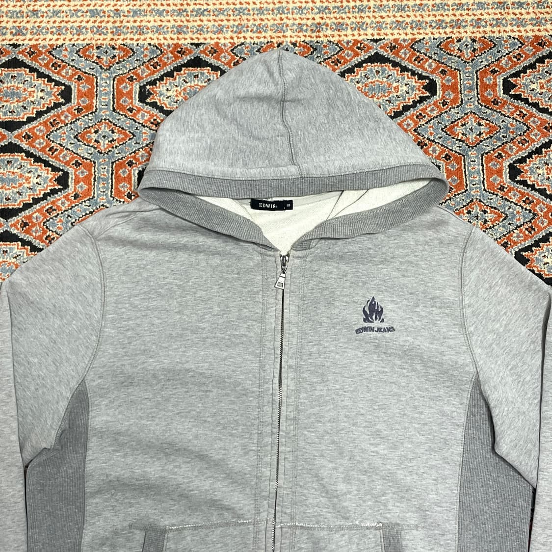 에드웬진스 그레이 후드집업 남성100 상품이미지2