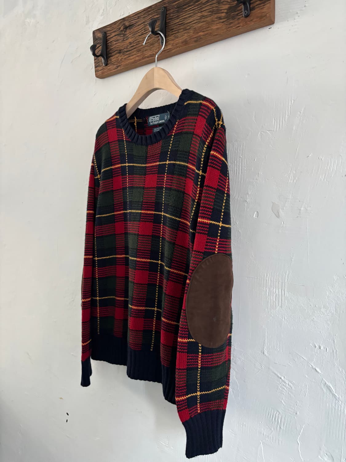 Polo 폴로 랄프로렌 블랙와치패턴 캐시미어혼용 라운드넥 니트 상품이미지4
