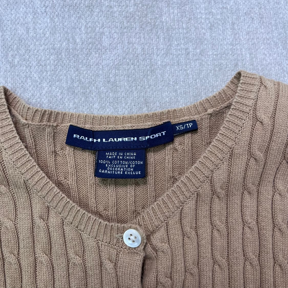 W 95 폴로 랄프로렌 스포츠 꽈배기 가디건 상품이미지4