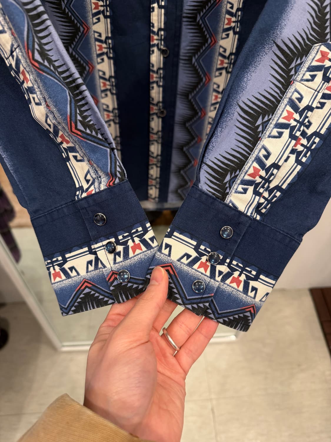 90s Wrangler 랭글러 나바호 웨스턴 셔츠 상품이미지3