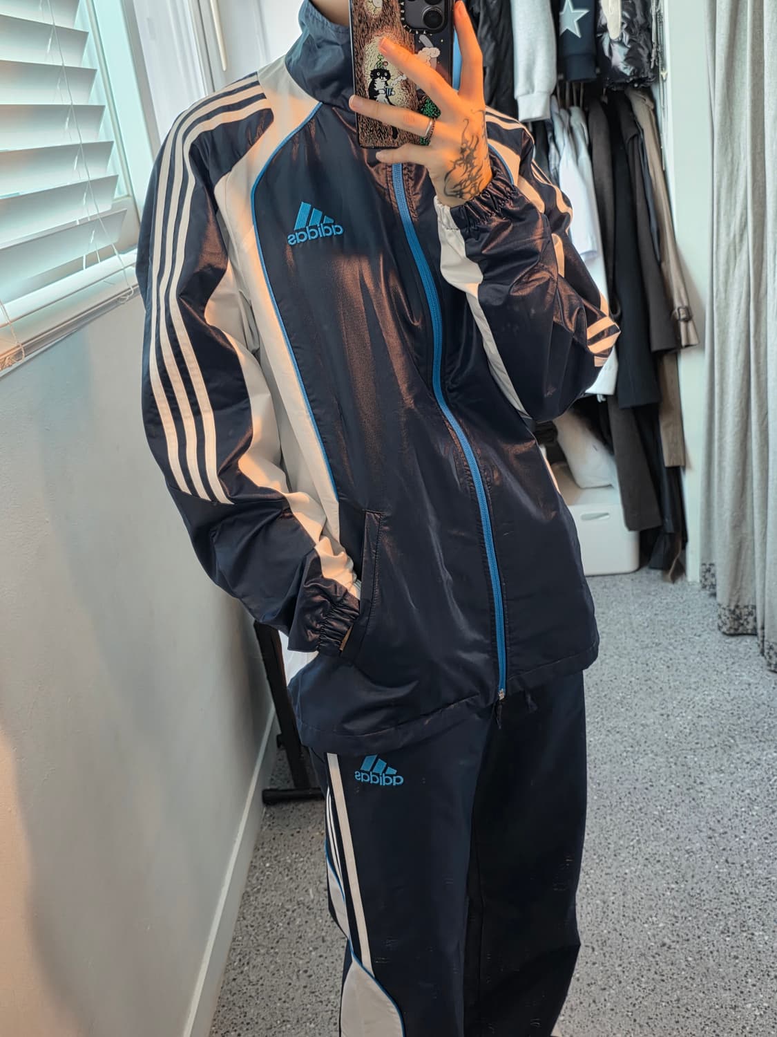 00's 아디다스 유니섹스 트레이닝복팬츠L 상품이미지5